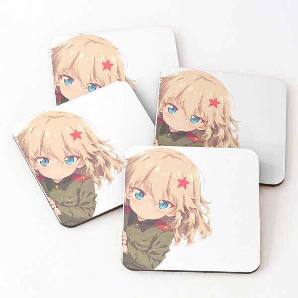 Item preview, Katyusha Chibi Peek Fierce Girls und Panzer Anime designed and sold by HumbertoValveno.