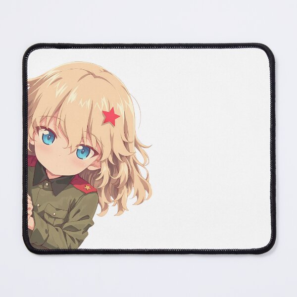 Item preview, Katyusha Chibi Peek Fierce Girls und Panzer Anime designed and sold by HumbertoValveno.