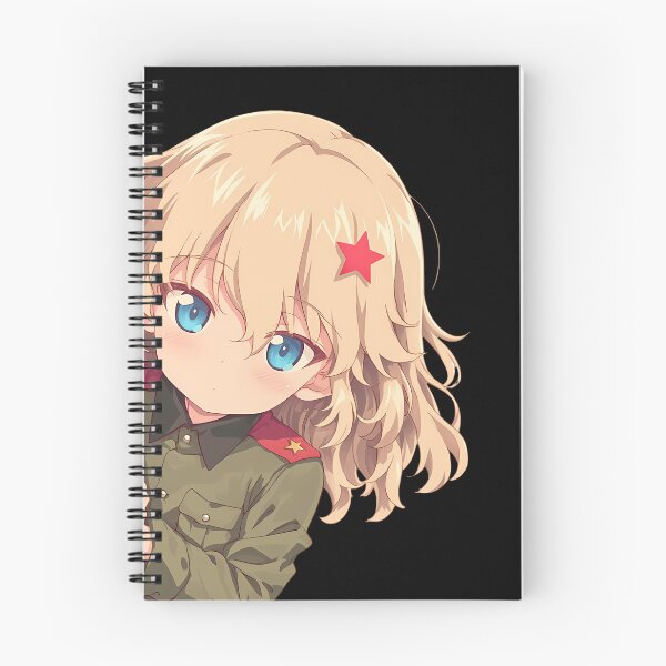 Item preview, Katyusha Chibi Peek Fierce Girls und Panzer Anime designed and sold by HumbertoValveno.