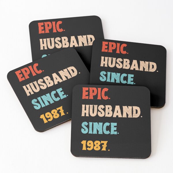 Item preview, Epic Husband Since 1987 - 38th Wedding Anniversary For Him, Men, Husband designed and sold by Mozaic Clothes.