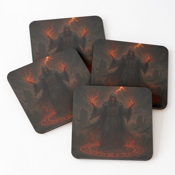 Item preview, Runic Warlock – Master of the Crimson Circle designed and sold by NorseDrip.