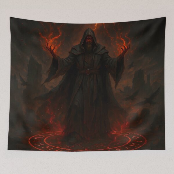 Item preview, Runic Warlock – Master of the Crimson Circle designed and sold by NorseDrip.