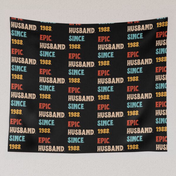 Item preview, Epic Husband Since 1988 - 37th Wedding Anniversary For Him, Men, Husband designed and sold by Mozaic Clothes.