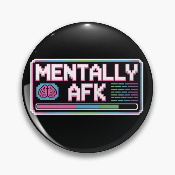Item preview, Mentally AFK Offline in My Head – Funny Chronically Online Meme Design designed and sold by Silly Shapes Co..