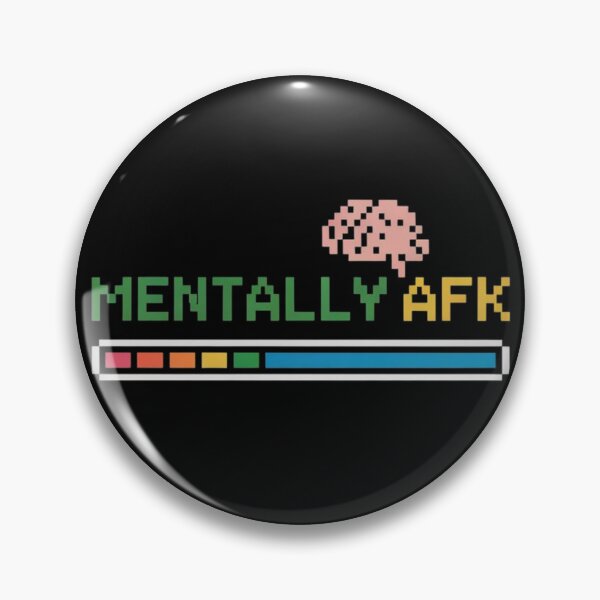 Item preview, Mentally AFK Offline in My Head – Funny Chronically Online Meme Design designed and sold by Silly Shapes Co..