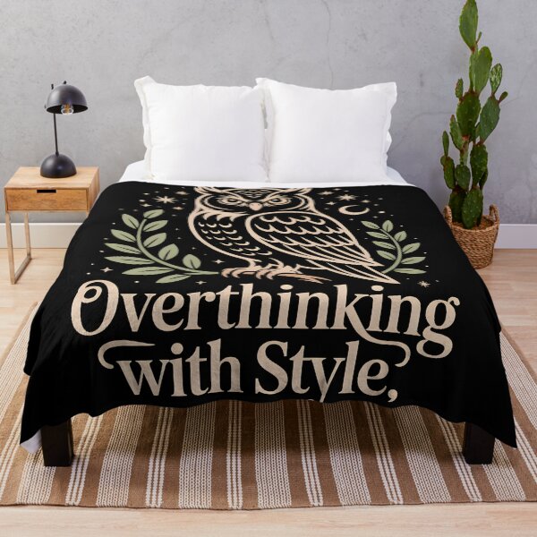 Item preview, Modern Mystics Owl – Overthinking with Style Spirit Animal Design designed and sold by LaLi-Designs.