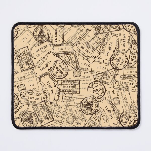 Item preview, Vintage Passport Stamps Pattern designed and sold by missbobbit.