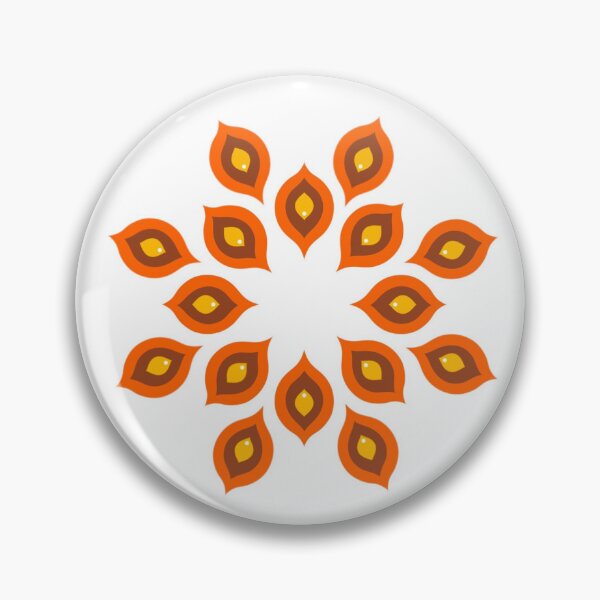 Item preview, Fiery Mandala Eye Pattern – Sacred Symmetry in Warm Tones designed and sold by PriorArtHouse.