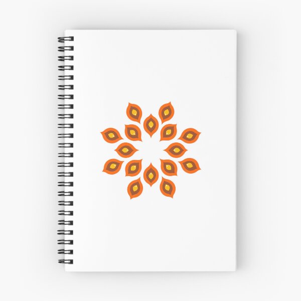 Item preview, Fiery Mandala Eye Pattern – Sacred Symmetry in Warm Tones designed and sold by PriorArtHouse.