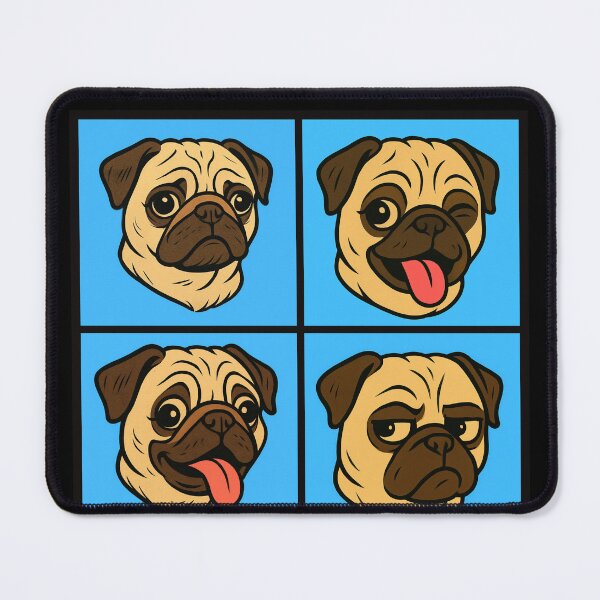 Item preview, Faces of Pug Dog designed and sold by The Art of Kkatarynka.