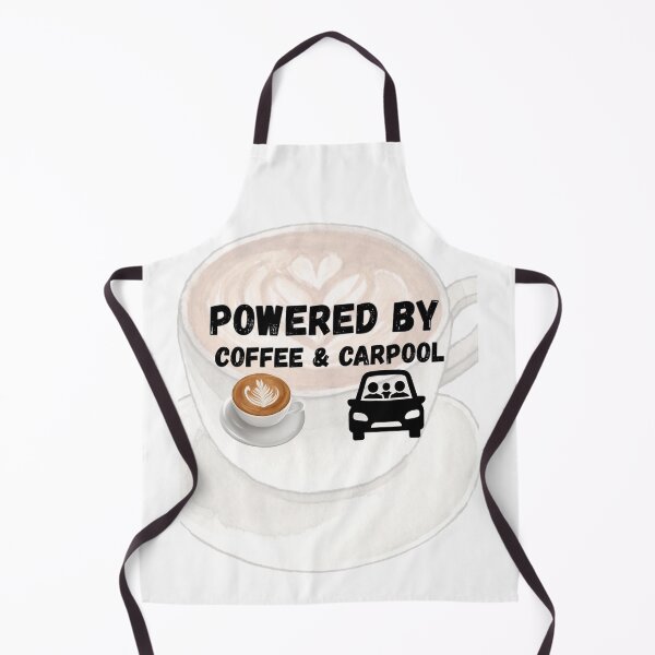 Item preview, Powered by Coffee and Carpool designed and sold by DoodleImprints.