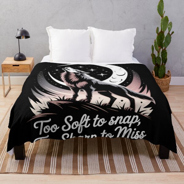 Item preview, Modern Mystics Wolf – Too Soft to Snap, Too Sharp to Miss Spirit Animal Design designed and sold by LaLi-Designs.