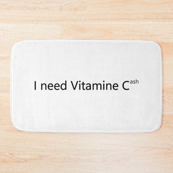 Item preview, I Need Vitamin C(ash) - Funny Money Pun Design | Wealth & Health Wordplay Apparel for Cash Chasers designed and sold by Domenico Scalise.
