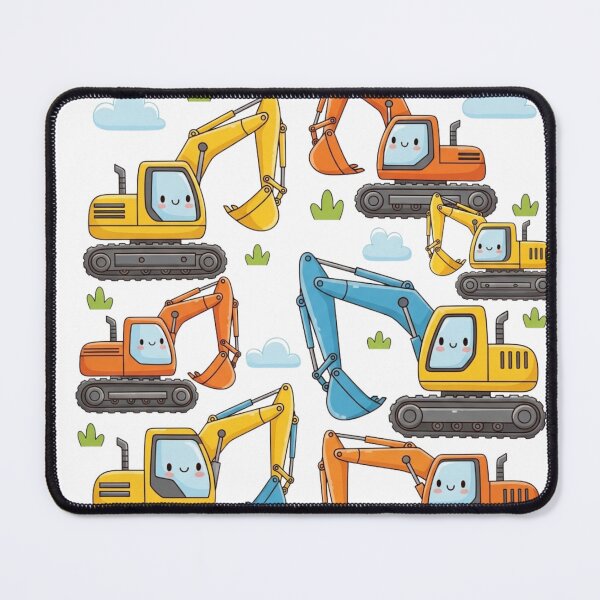 Item preview, Cute Cartoon Excavators designed and sold by 4AGift.
