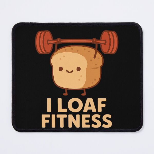 Item preview, I Loaf Fitness – Funny Cute Bread Gym Pun designed and sold by VDekDesigns.