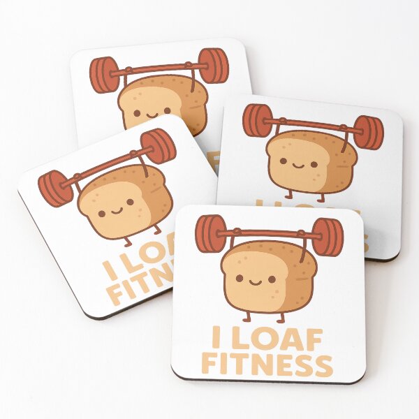 Item preview, I Loaf Fitness – Funny Cute Bread Gym Pun designed and sold by VDekDesigns.
