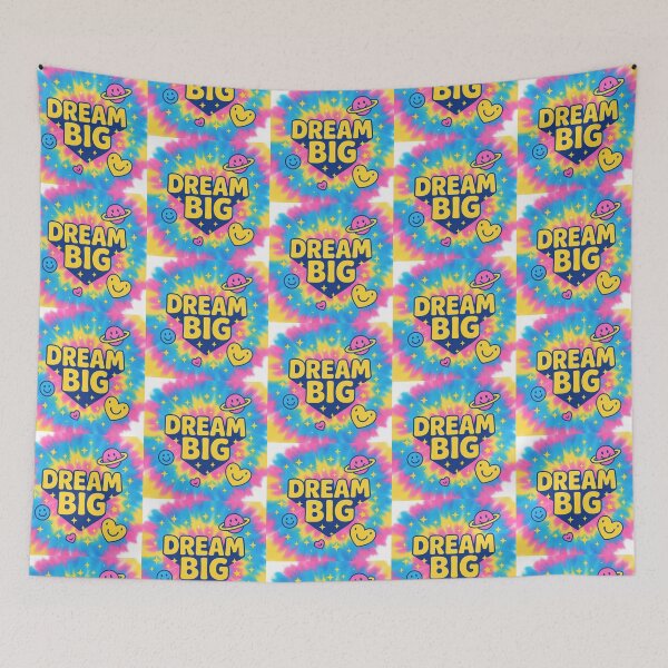 Item preview, Dream Big Cosmic Tie-Dye – Retro Sci-Fi Vibes designed and sold by FTS-Studio.