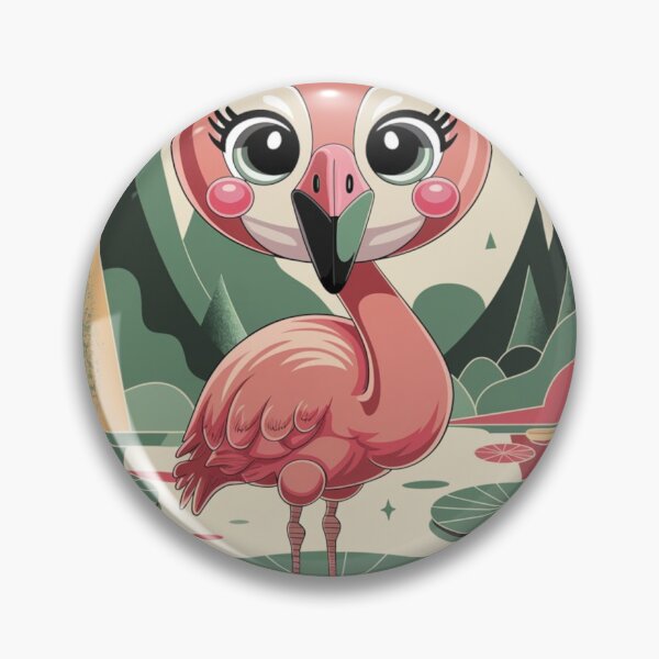 Item preview, Bright Abstract Flamingo Composition designed and sold by NeatThingLover.