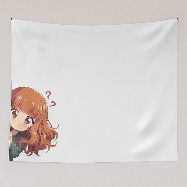 Item preview, Saori Takebe Cheerful Chibi Peeking Girls und Panzer Anime designed and sold by ManuelOpito.