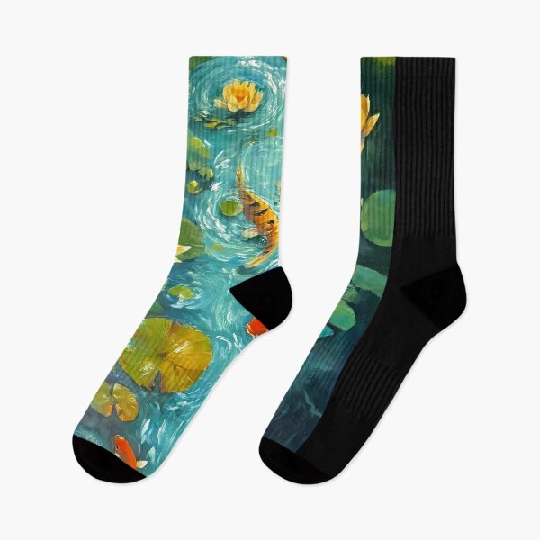 Item preview, Serene Koi Pond – Colorful Japanese Fish and Water Lilies Artwork designed and sold by Josinta.