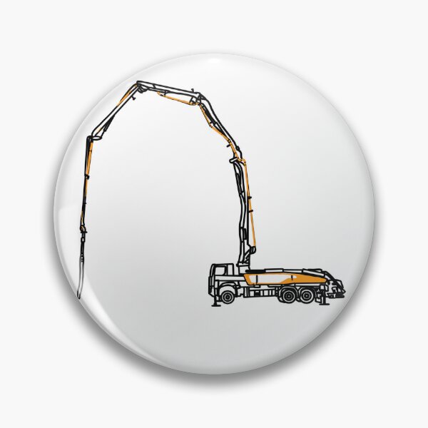Item preview, Concrete Pump Truck Illustration designed and sold by ElceMare.