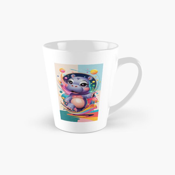 Item preview, Bright Abstract Hippo Composition designed and sold by NeatThingLover.