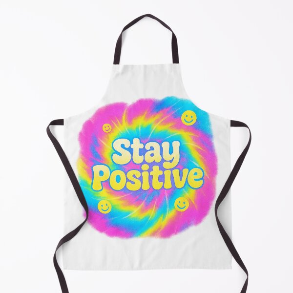 Item preview, Stay Positive Neon Tie-Dye Spiral – Bubble Type designed and sold by FTS-Studio.