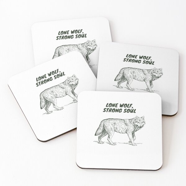 Item preview, Lone Wolf, Strong Soul – Vintage Wolf Spirit Design designed and sold by Gaggart.