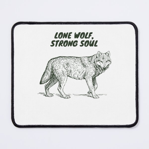 Item preview, Lone Wolf, Strong Soul – Vintage Wolf Spirit Design designed and sold by Gaggart.