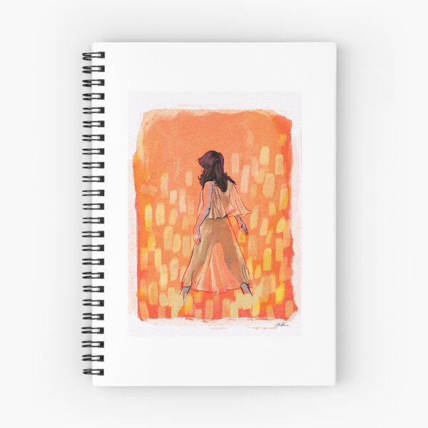 Artikelvorschau, Walking Through Fire und Gold Aquarell & Marker entworfen und verkauft von GoodForest.