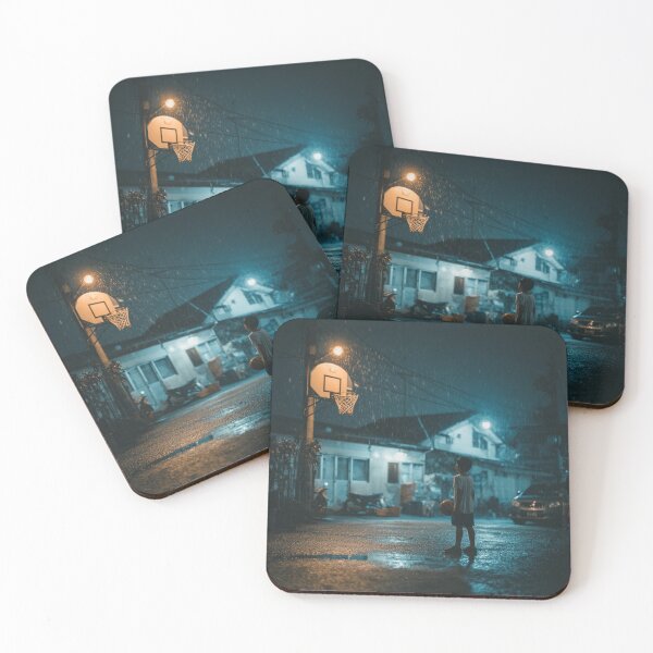 Item preview, Basketball at night designed and sold by maximus arts.
