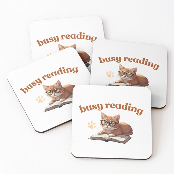 Item preview, busy cat reading a book designed and sold by katpuccino22.