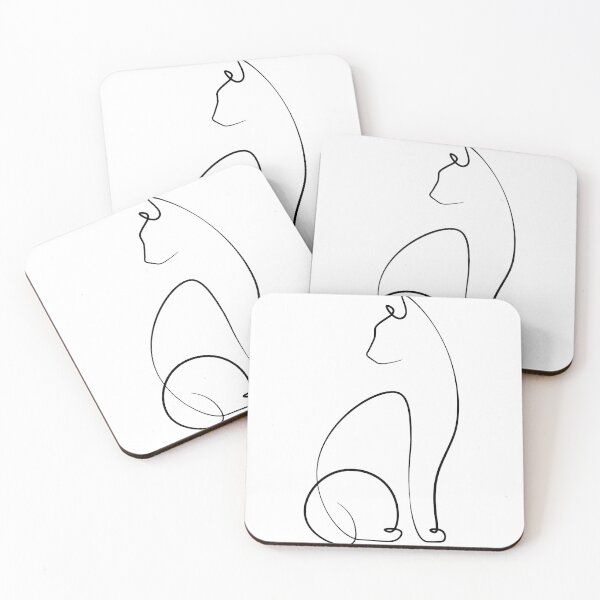 Item preview, Minimalist One Line Cat – Continuous Line Drawing Art designed and sold by andry01.