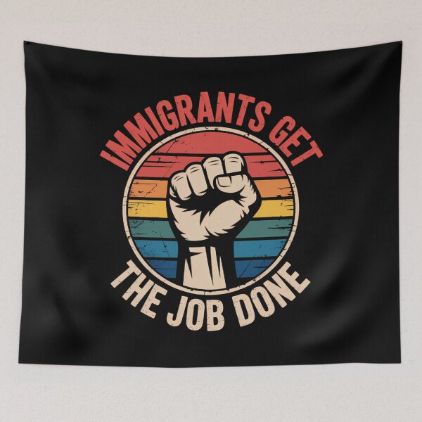 Item preview, Immigrants Support Immigration Anti Racism designed and sold by tearbytea.