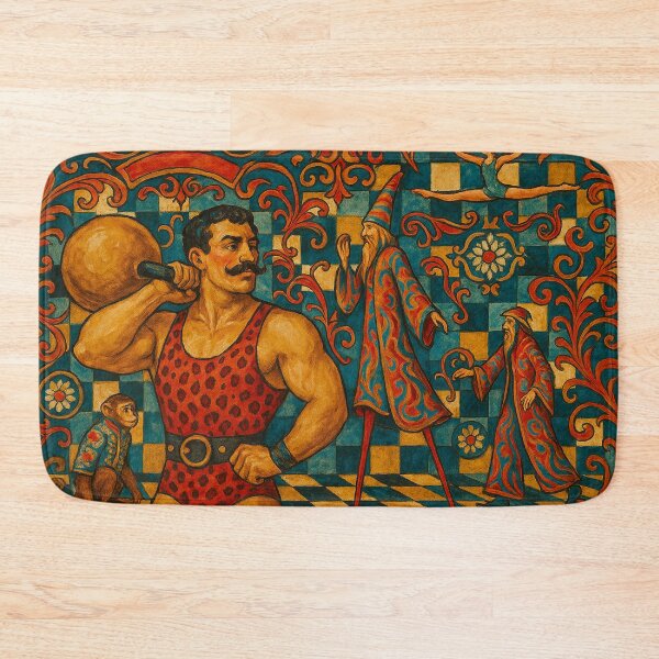Item preview, Vintage Circus Strongman and Performers designed and sold by weirdfishes123.