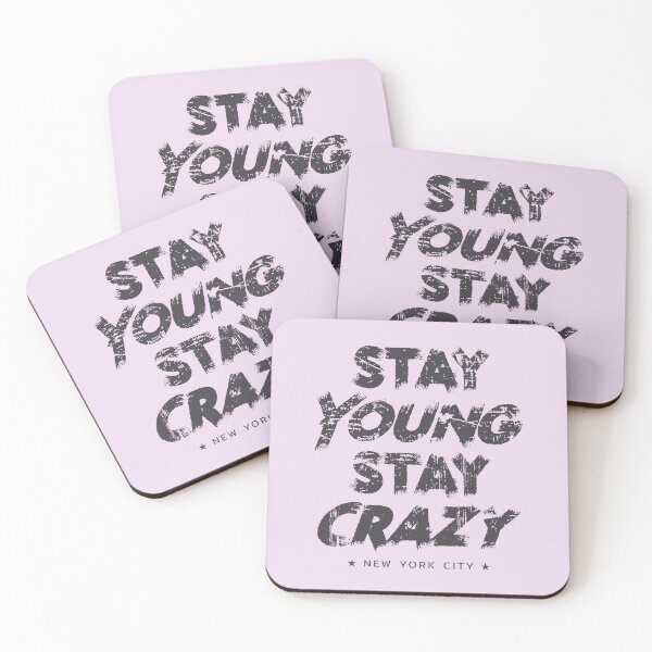 Item preview, Grunge Vertical Stay Young Crazy designed and sold by Voodoo Store Paranormal Collections.
