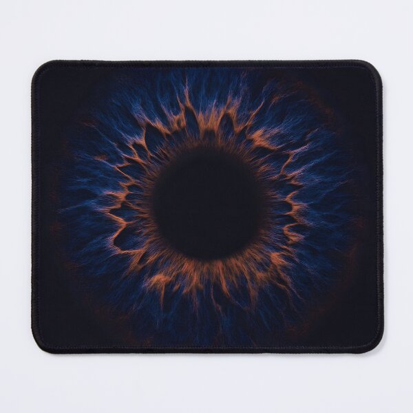 Item preview, Fiery Blue Eye – Abstract Macro Iris Artwork designed and sold by EcstaticRegards.