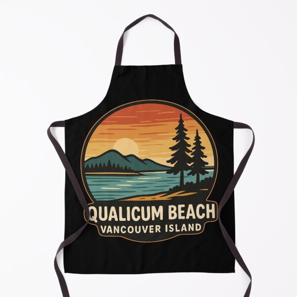 Item preview, Qualicum Beach Vancouver Island Retro designed and sold by TomFrontierArt.