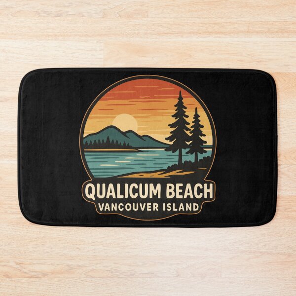 Item preview, Qualicum Beach Vancouver Island Retro designed and sold by TomFrontierArt.