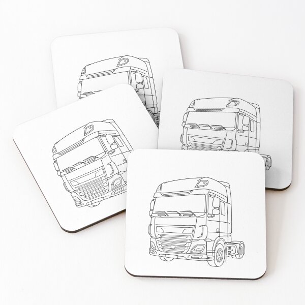 Artikelvorschau, Minimalistische LKW-Vorderansicht entworfen und verkauft von ElceMare.