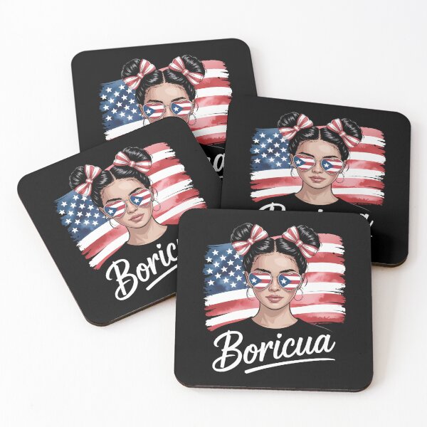 Item preview, Puerto Rico Hispanic Heritage Messy Bun designed and sold by tearbytea.