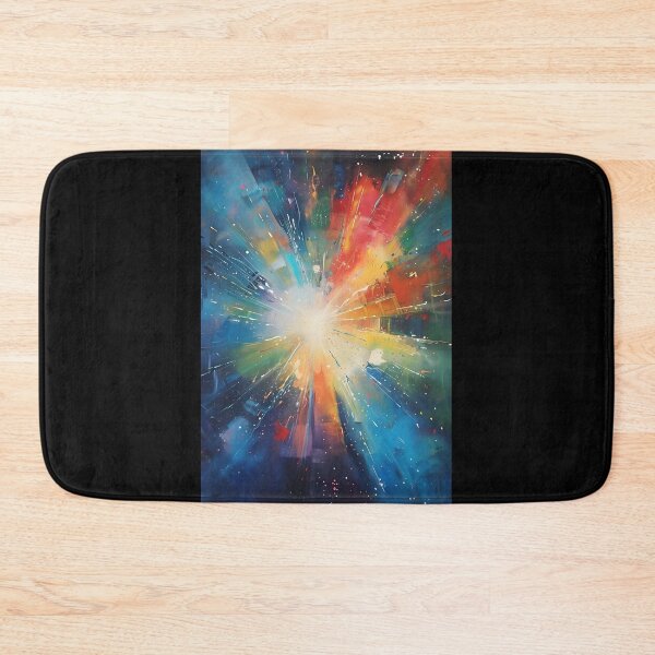 Item preview, Colorful Cosmic Explosion – Abstract Energy Burst Painting designed and sold by EcstaticRegards.