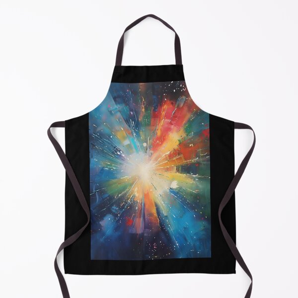 Item preview, Colorful Cosmic Explosion – Abstract Energy Burst Painting designed and sold by EcstaticRegards.