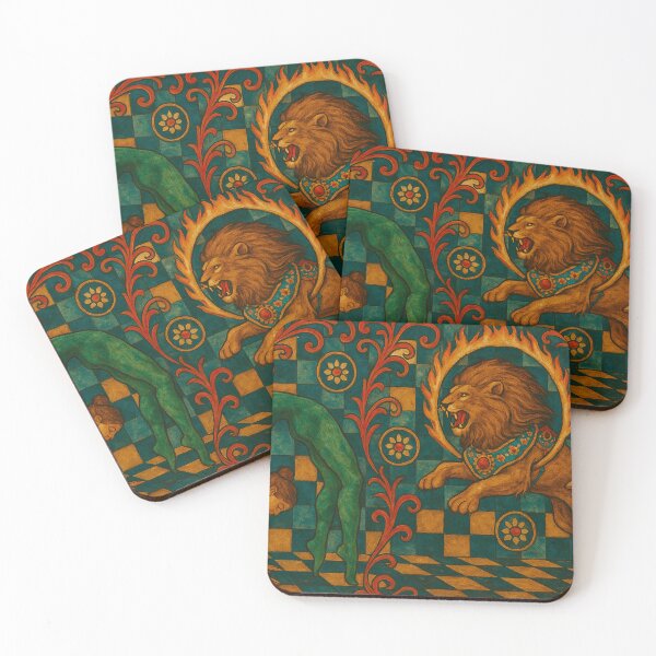Item preview, Vintage Circus Lion and Acrobats designed and sold by weirdfishes123.