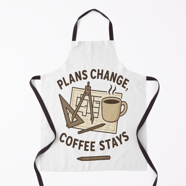 Item preview, Plans Change Coffee Stays – Funny Architecture & Coffee Lover Design designed and sold by Glownfun.