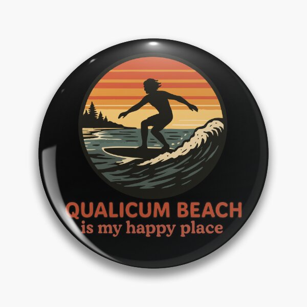 Item preview, Qualicum Beach Is My Happy Place Retro designed and sold by TomFrontierArt.