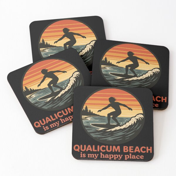 Item preview, Qualicum Beach Is My Happy Place Retro designed and sold by TomFrontierArt.