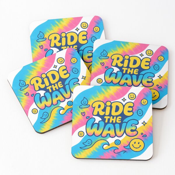 Item preview, Ride the Wave Neon Tie-Dye – Playful Surf Vibes designed and sold by FTS-Studio.