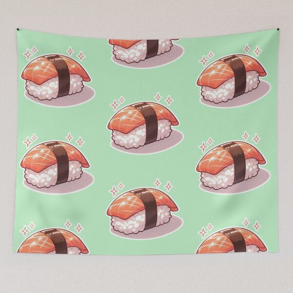 Item preview, Kawaii Sushi Manga Anime – Cute Chibi Japanese Food designed and sold by Sugar Wisdom .