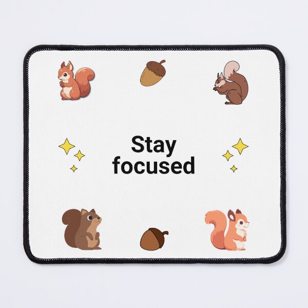 Item preview, Stay Focused, Cute Squirrels Quotes Sayings, Inspirational Motivational Texts Words, Amazing Animals, Nature Scenery, Pack, Set designed and sold by CreationsNews.